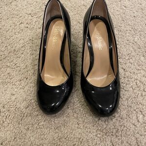 Kelly & Katie Glossy Black Heels